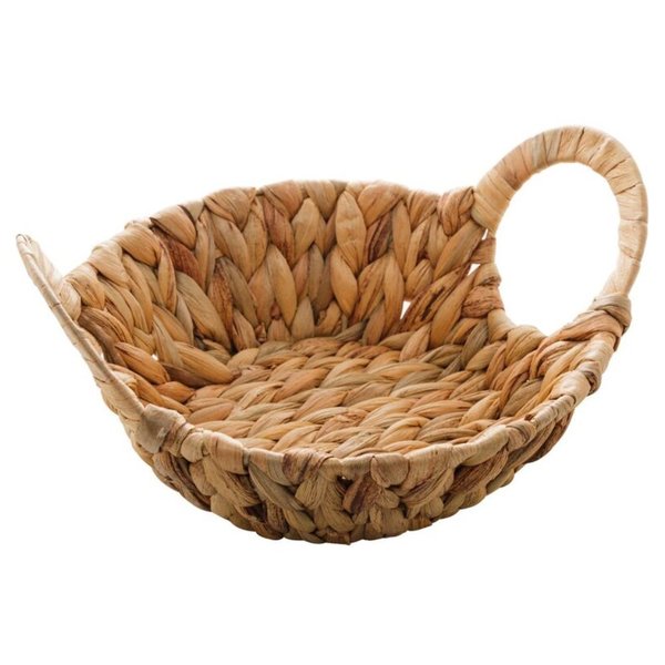 cesta fibra natural com alca 24 cm