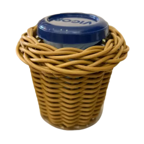 porta requeijao vime caramelo 11 cm
