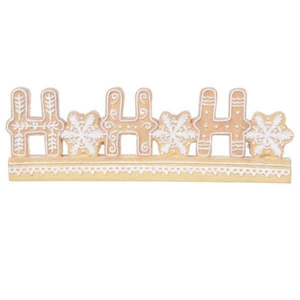 enfeite hohoho gingerbread 31 cm natal