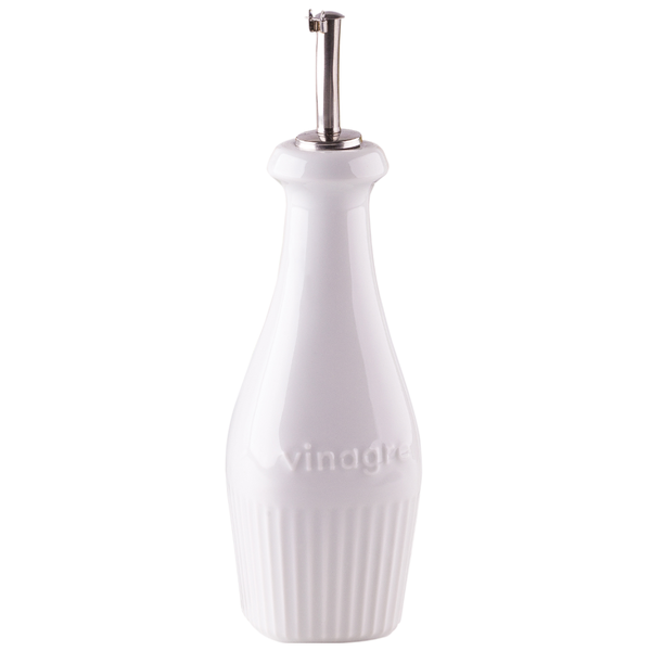 vinagreiro em porcelana branco 18 4 cm