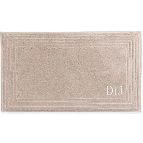 toalha de piso linee trussardi 100 algodao soft rose
