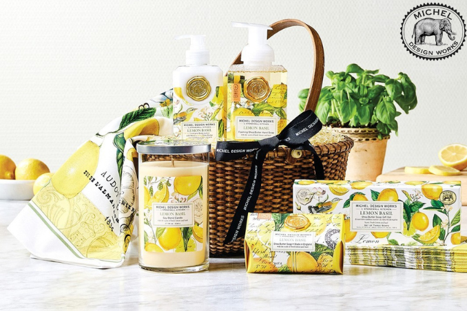 Kit Hidratante e Sabonete Líquido Michel Design Works Lemon Basil