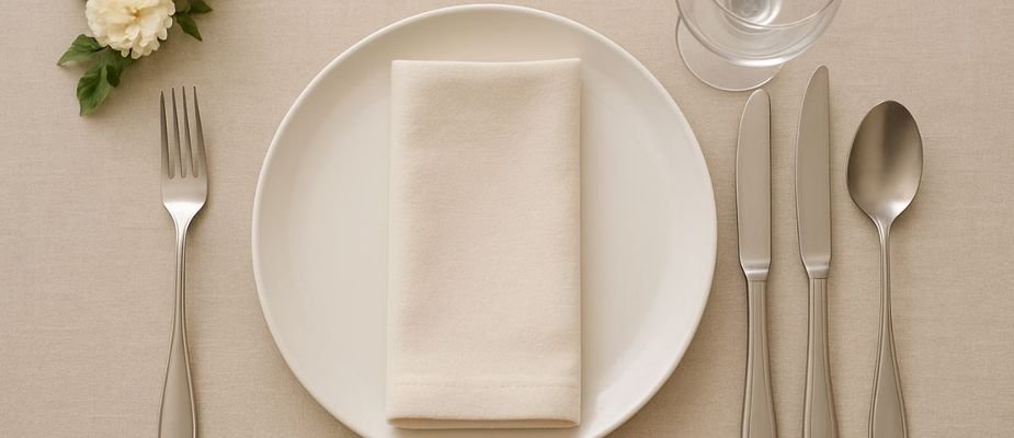 Como colocar talheres na mesa de forma correta