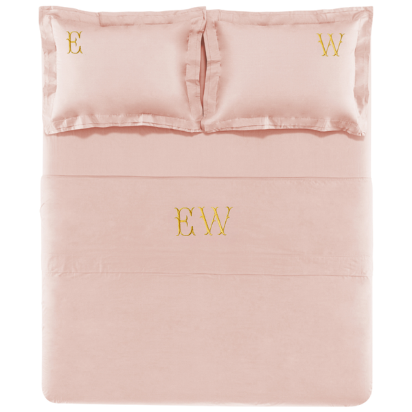 jogo de cama trussardi king 200 fios 100 algodao san pietro soft rose