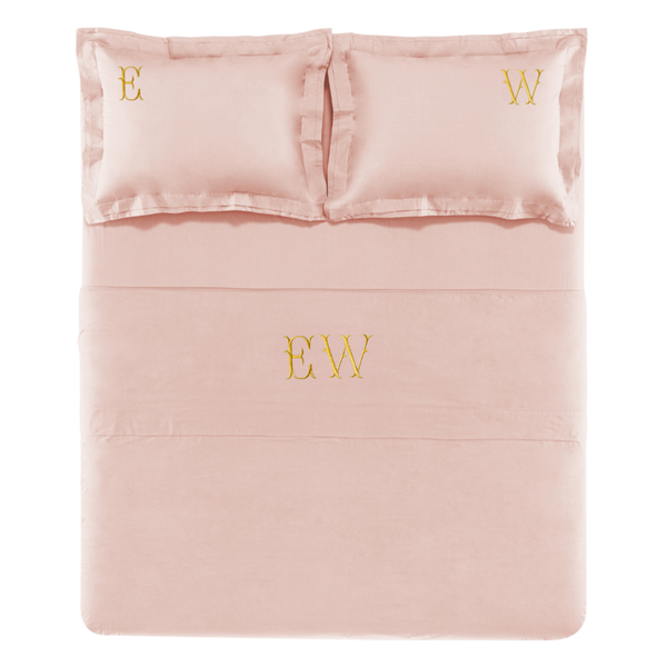 jogo de cama trussardi queen 200 fios 100 algodao san pietro soft rose