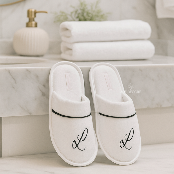 pantufa branca unissex personalizada presente