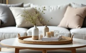 Como decorar mesa de centro pequena