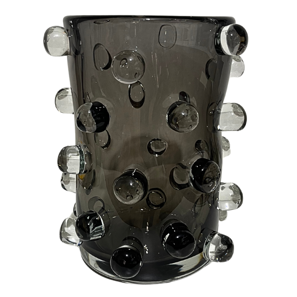 Vaso Cristal Murano Jabuticaba Crystal G - Onix - 35 cm