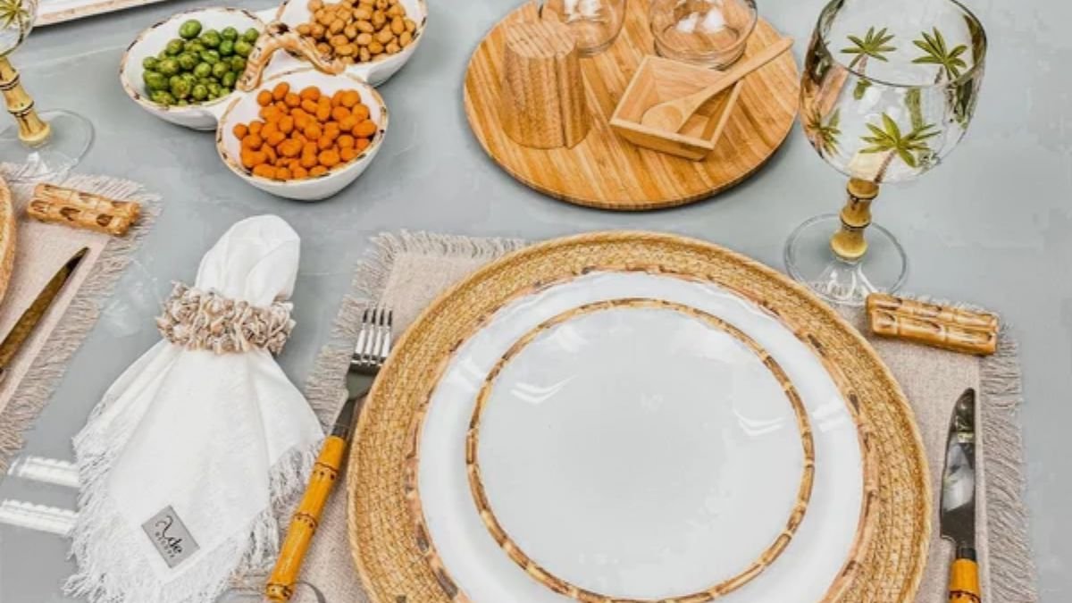 mesa de jantar decorada