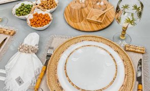mesa de jantar decorada